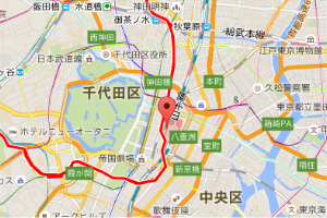 エアロフレックスの施工例／東京駅の地図