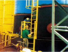 エアロフレックス シートロールのタンクへの施工例